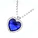 P Prettyia Collar Colgante De Cristal Titanic Heart of The Ocean Necklace...