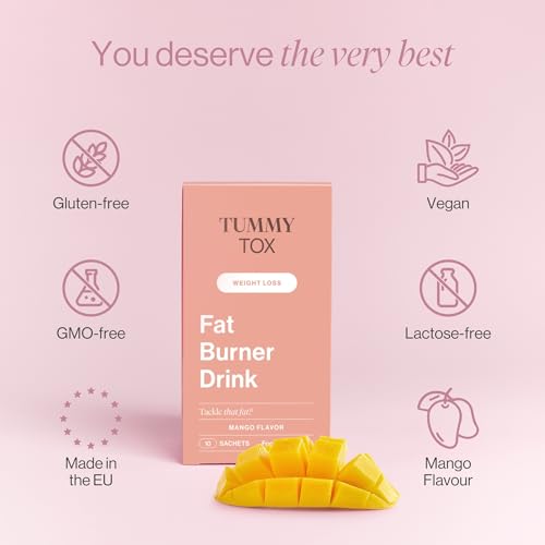 Fat Burner Drink – L-Carnitine, Guarana, Yerba Mate Leaf Extract, and Papaya Extract – Mango Flavoured Drink - 30 Sachets for 30 Days - TummyTox - Image 5