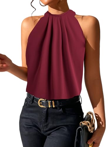 SOLY HUX Women's Halter Tops Tank Top Summer...