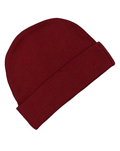 Monag Interlock Baby Cap (Newborn, Maroon)