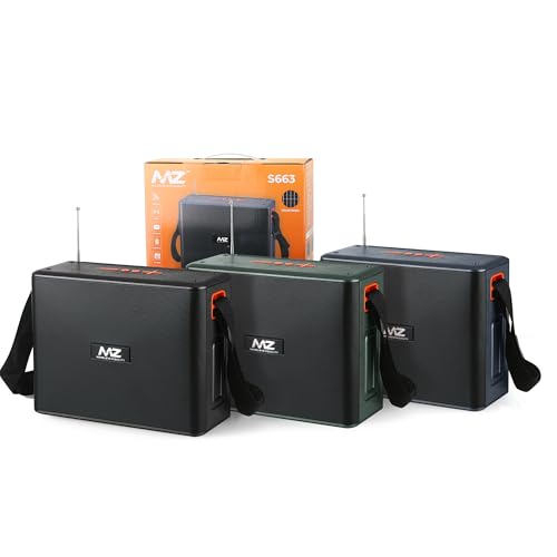 Image of MZ S663 (Portable Bluetooth Speaker) Dynamic Thunder Sound with High Bass & 12W Power with 1500mAh Battery & Solar Panel