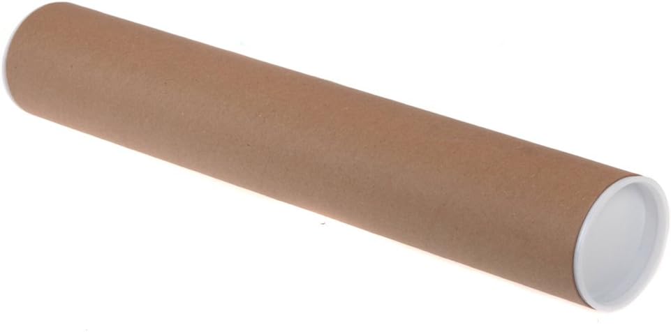 Large Cardboard Postal Tubes Large Diameter B0 - 1046mm L x 152mm. 10 Strong Thick Tubes for Packaging Documents & Artwork up to 1414x1000mm (55.7x39.4ins). White Plastic End Caps for All-Round Protection in Transit & Storage. Reusable & Recyclable