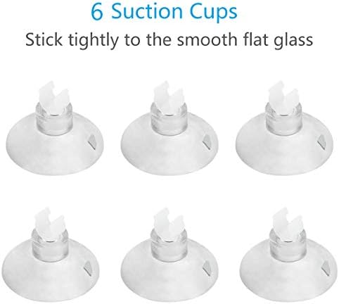 Uniclife 4-Way Aquarium Air Flow Control Lever Valve Distributor Splitter with 1 Non-return Check Valve and 6 Suction Cups