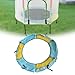 SUOGROLI Trampoline Replacement Pad Spring Cover, with 6 Holes for Pole, Universal Waterproof Spring Pad Trampoline Accessories,120cm, Yellow+Green