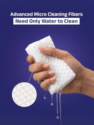 Image of Magic Eraser | Pack of 5 | Scratch Free, Chemical Free, Multisurface Cleaner | Remove 100+ Stains from Walls, Shoes, Furniture, Switch Board & Kitchen | Tough on Stains & Gentle on Surface