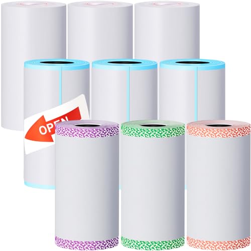 Papel térmico mini autoadhesivo de colores elegantes y alta adherencia para Peripage A6