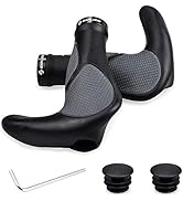 SAPLIZE Bike Handlebar Grips, Multi Colors/Design Optional, Ergonomic Design, Aluminum Double Loc...