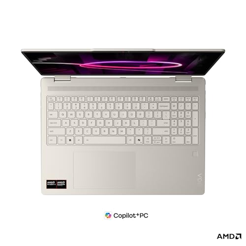 Lenovo Yoga 7 2-in-1 Laptop | 16 2.8K OLED Touch Display | AMD Ryzen AI 7 445 | 32GB RAM | 1TB SSD | UMA Intel Grafik | Windows 11 | QWERTZ | Seashell | 3 Monate Premium Care