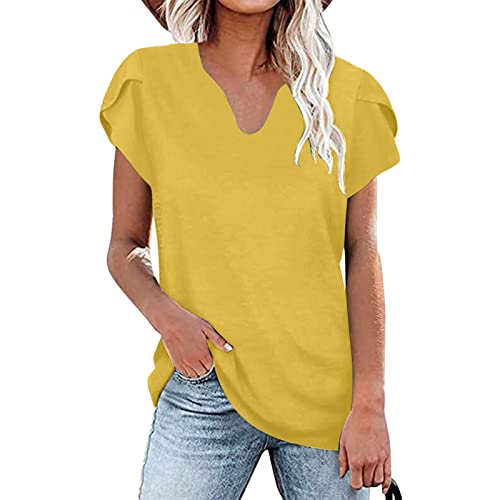 Women Casual Plus Size V Neck Printed Loose Button Tunic Blouse Tops Short Sleeve,Short Sleeve Shirts For Women Dressy #TOP1