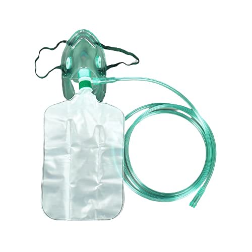 CROWN Adult High Concentration Oxygen Mask (Non-Rebreathing Face Mask) Pack of 1-image-39