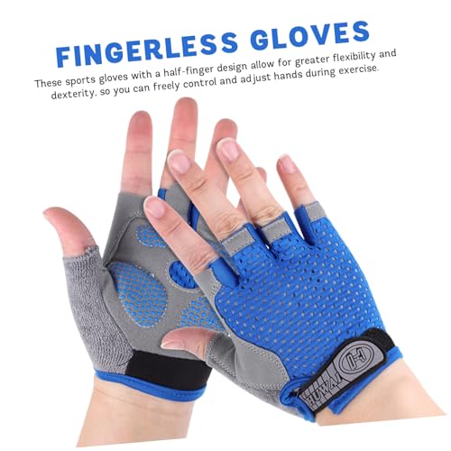 Happyyami 1 Pares Luvas Infantis Luvas De Tela Sensível Ao Toque Luvas De Fitness Luvas Sem Dedos Lu
