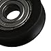 CNBTR 4Pcs U Type Groove Pulley Nylon Guide Pulley Rolling Bearing Roller Wheel 0.78