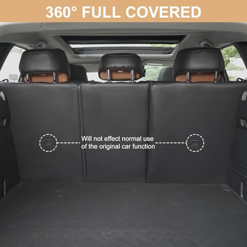 Image of AOMSAZTO Custom Fit Seat Covers for Mazda CX50 2023 2024 2025 CX30 Car Seat Covers Full Set Black Faux Leather Compatible Airbag （New - CX50）