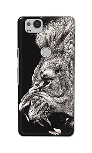 Image of Roaring Lion Hard Back Case Cover for Google Pixel 2 Back Cover -(J5) VNS2225