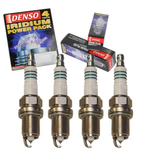 4 pc DENSO Iridium Power Spark Plugs compatible with Honda CR-V 2.0L 2.4L L4 2000-2009