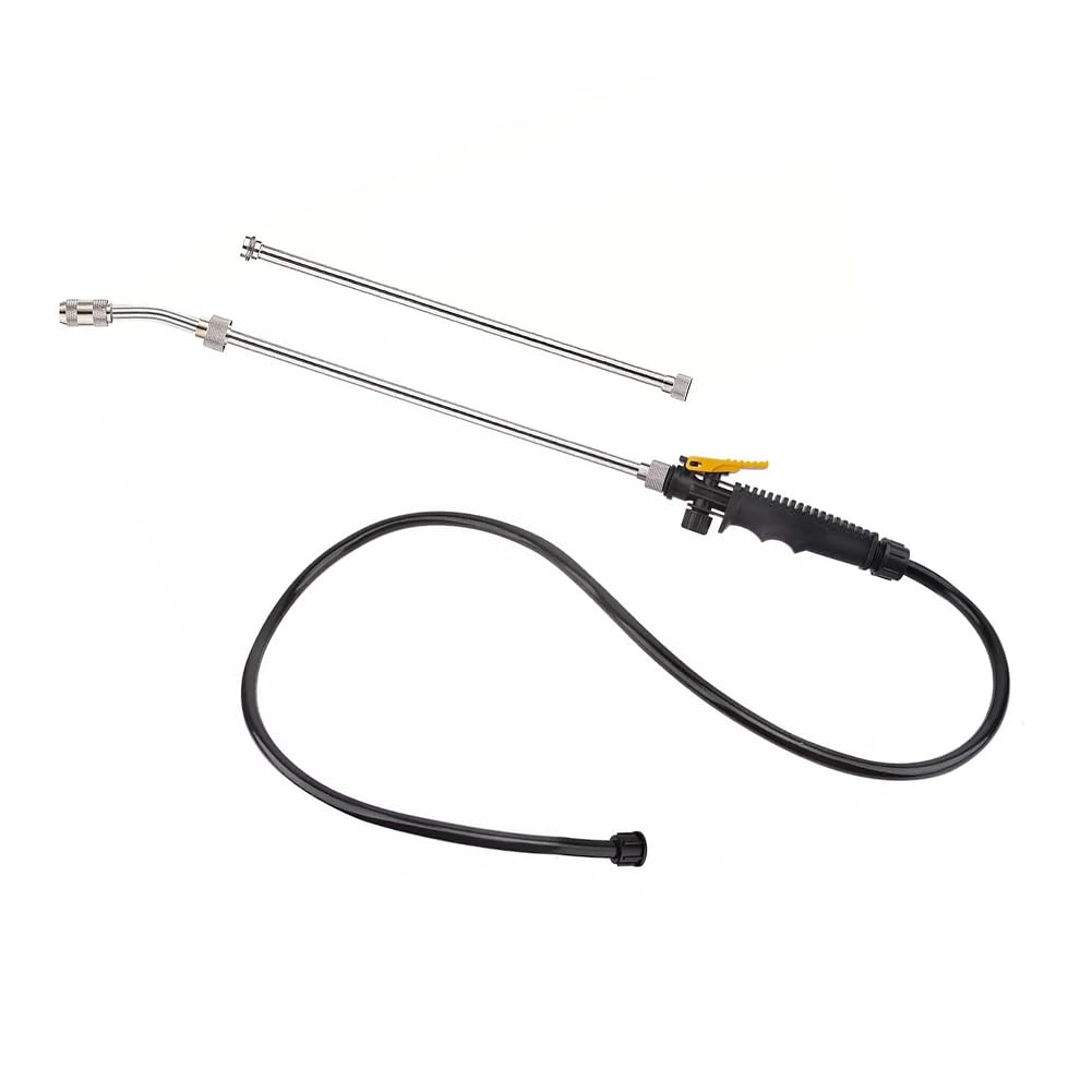 Risveglio for Stainless Steel Sprayer Wand P2800 P2803, Lockable Handle Garden Hose Extension with Adjustable Nozzle Mist and Stream Patterns