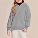 Hoodie For Girls Oversized Long Sleeve Pullover Sweatshirts For Girls 12-14 Fashion Baggy Cute Shirts Teens Tight Soft Fall Winter Preppy Teen Clothes Y2K With Thumb Holes Gray-120