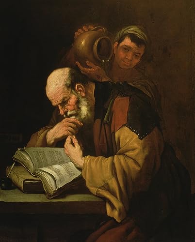 Tableau le Philosophe de Jusepe De Ribera impressions d'art mural premium