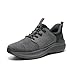HEEZ Mens Slip On Fashion Sneakers Walking Shoes for Men Comfortable Breathable Casual Running ShoesBlack Size 11.5 Dark Grey