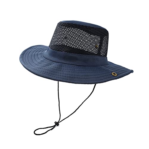 DUBENS Chapeau de soleil pour homme - Protection UV - Double face - Pliable - Pour l'été - Pour l'extérieur - Pour la randonnée - Pour les voyages, la pêche - Pour le camping Cover