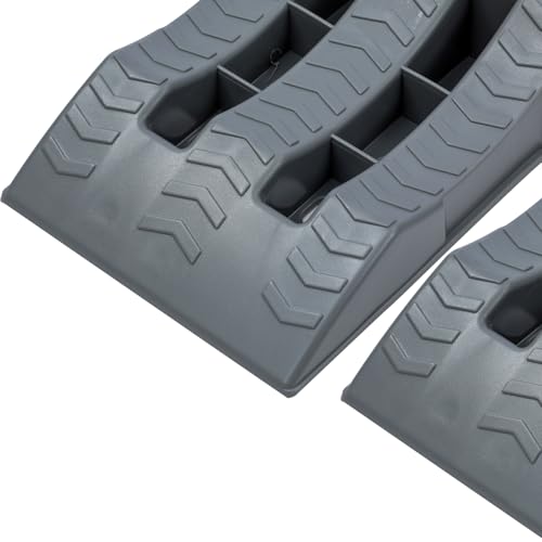 Katsu Rampe Di Livellamento Per Roulotte 2 Pezzi Capacità 4 Ton 3 Livelli Cunei Livellamento Camper Da Campeggio In Plastica Per Impieghi Gravosi Per Garage Officina Auto - 3