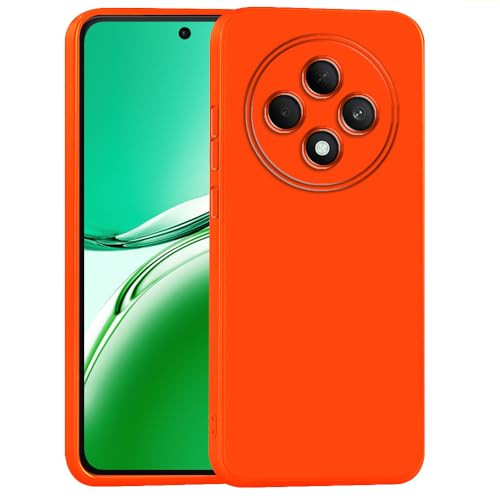 Image of Back Cover for Oppo F27 5G | Full Camera Protection | Premium Liquid Silicon Case | Flexible Bumper Case for Oppo F27 5G (Orange)