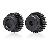 Dientes: 25 dientes. XBaofu 1m 25t Spur Gear Piñón Bore 8mm Paso 20 mm Superficie Motor Negro Motor Piñón 1 Modulus Diente 25 Diámetro Exterior 27mm (Color : 8mm, tamaño : 25T (5PCS))