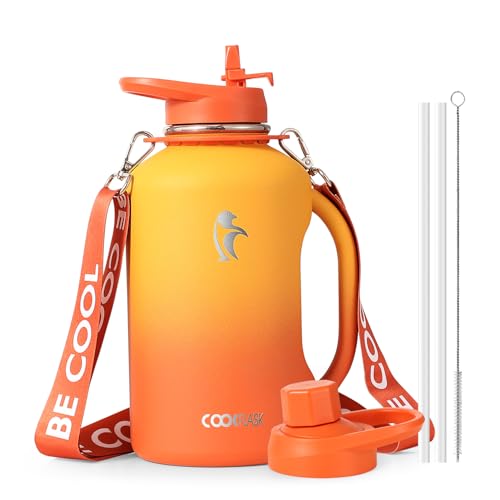 Image of Coolflask 64 oz Water Jug with Handle, Half Gallon Insulated Water Bottle