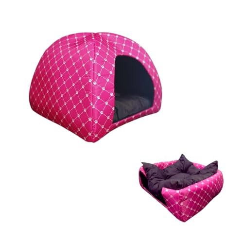Cama Pet 2x1 Casinha Cabana Toca Iglu Almofada Cães Gato G coroa:...