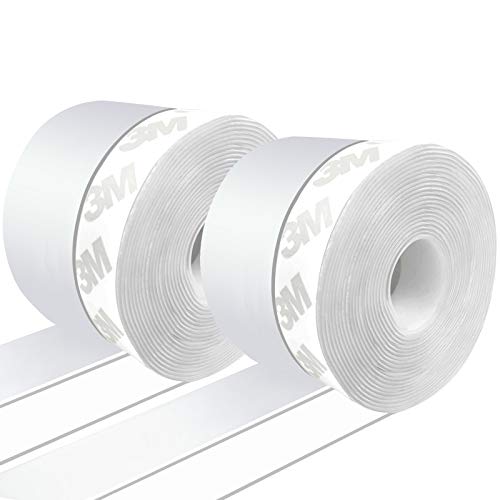 Silicone Seal Strip,2 Pack Weather Stripping,Silicone Seal Door Strip Bottom Silicone Sealing Sticker Weather Stripping for Doors or Windows (1.8