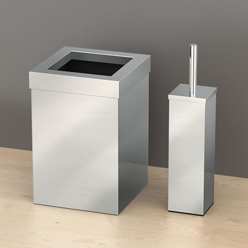 Set de basurero cuadrado pequeño de acero inoxidable 3 gal miniatura 2