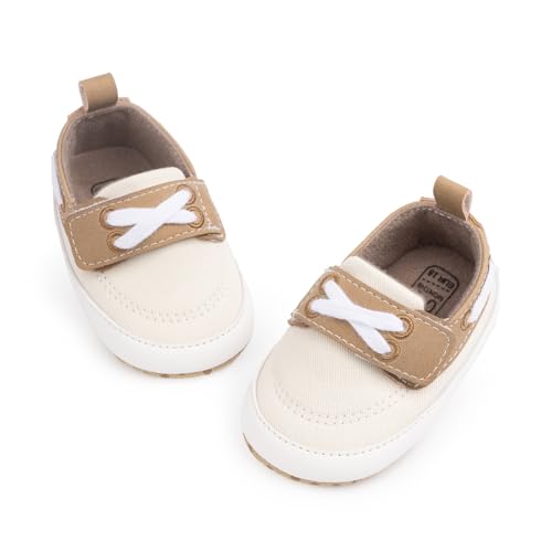 Image of Infant Baby Boys Girls Canvas Sneaker Toddler Slip On Anti Skid Newborn First Walkers Candy Shoes for 0-18 Months