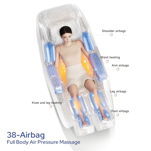Image of ROTAI R-NEXA 4D Robotic Massage Chair with Rovo Walking Technology | Dual-Core Synergy System | Bi-Stretch Deep Stretching | 38-Airbag Full Body Air Compression Massage Chair (Blue)