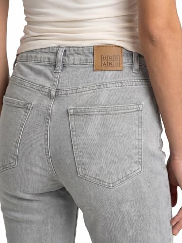 Image of Urbano Fashion Women's Mid Rise Bootcut Washed Jeans Stretchable