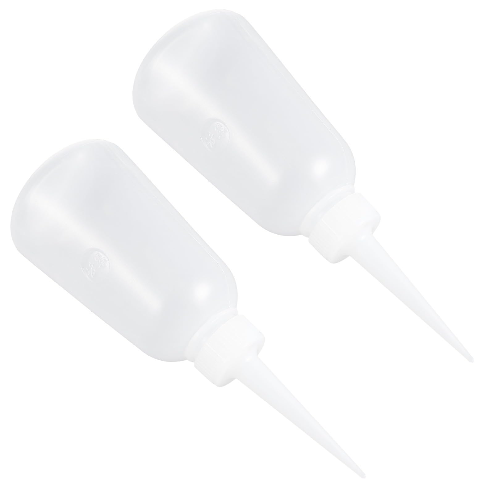 Muiltvoe 10pcs 250ml Refillable Glue Beak Bottles for Dispensing Liquids with Precision Nozzle, for Sand Art and Glitter Applications