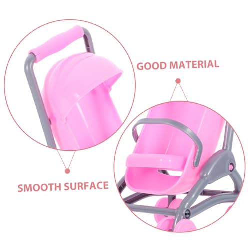 VANZACK 2stücke Mini Puppenwagen Aus Abs-Material Für Junge Mädchen Puppenkinderwagen Zum Spielen Kleiner Kinderwagen Für Puppenspiele Party-Spielzeug Für Junge Mädchen – Bild 6