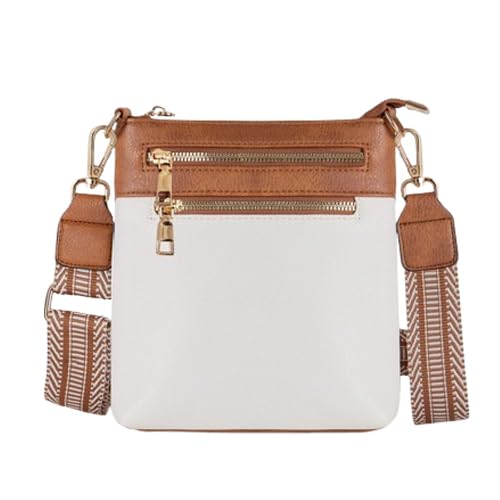 Small Crossbody Phone Bags for Women, Trendy Leather Shoulder Handbag Cell Phone Purses for Travel Shopping Wallet with Adjustable Strap Card Slots Zipper Pocket