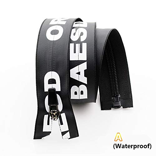 QITAO # 5 Fermetures à glissière 70cm Fermetures à glissière en Nylon imperméable en Plastique Ouvert de Gamme for vêtement Veste en Plein air (Color : A, Size : 70cm)