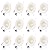 12 Pack 5/6 Inch 5CCT LED Recessed Lighting, Dimmable Can Lights with Baffle Trim, 2700K/3000K/4000K/5000K/6500K Selectable, 12.5W=100W, 950LM Downlight, Wet Rated, Retrofit Installation, ETL & FCC
