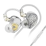 CCA LYRA Écouteurs intra-auriculaires Hi-Fi Extra Bass Dynamic Diver HiFi Filaire détachable pour musique/jeux audio (avec micro, transparent) CCA LYRA Écouteurs intra-auriculaires Hi-Fi Extra Bass Dynamic Diver HiFi Filaire détachable pour musique/jeux audio (avec micro, transparent)