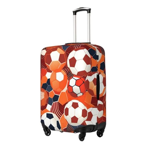 Football Luggage Cover Washable Elastic Suitcase Cover Anti-Scratch Travel Luggage Protector Covers for Kids Adult M fits 22-24 inch Suitcase2