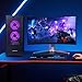 ZYNEEX Gaming Desktop PC AMD R5 5500 GeForce RTX 3050 6GB,16GB DDR4 RAM,1TB NVMe SSD,ARGB Cooling, Prebuilt Gaming Computer