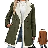 Faux daim : coque épaisse en faux daim avec fourrure synthétique douce et détails en polaire pour un look poli semblable au cuir sans poids lourd, idéal comme manteau chaud d'hiver