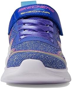 Skechers Kids Skech-AIR AIRMATIC-Rainbow Sneaker, Navy/Multi, 2 US Unisex Little Kid | Image 5