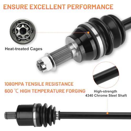 Front Left or Right CV Axles Shaft Assembly Kit for Polaris 4x4 General 1000 2016-2021, 4x4 General 4 1000 2017-2021,4x4 RZR S 900/4 900 60"2015-2018, 4x4 RZR S 1000 60" 2016-2023，Replace for ‎1333263 by Magorfas - Image 4