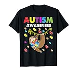 Photo Gallery sloth lover autism awareness shirts for autistic kids & all maglietta Photo Gallery sloth lover autism awareness shirts for autistic kids & all maglietta