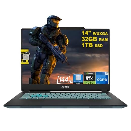 MSI Cyborg 14 Gaming Laptop 14" WUXGA IPS 144Hz (100% sRGB) Intel 10-core i7-13620H (Beats i9-12900H) 32GB DDR5 1TB SSD GeForce RTX 4060 Backlit USB-C Win11Pro w/ICP Accessory
