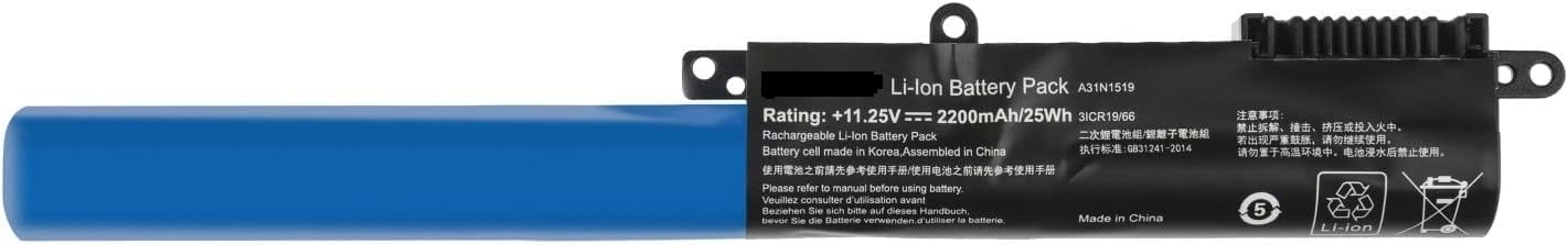 Wefly X540 A31N1519 Laptop Battery Compatible for As-us A540L, A540LA, F540LA, F540LJ, F540SA, F540SC, F540UP7200, R540L, R540LA, R540LJ, R540SA, R540UP, X540L, X540LA X540LA-1A 40LA-1 Laptop Battery