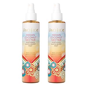 Pacifica Beauty Indian Coconut Nectar Hair & Body Mist Pack, Fragrances, Body Fragrance, Perfume Spray, Clean Perfume, Paraben Free, Vegan, 6 fl oz Each (Pack of 2)