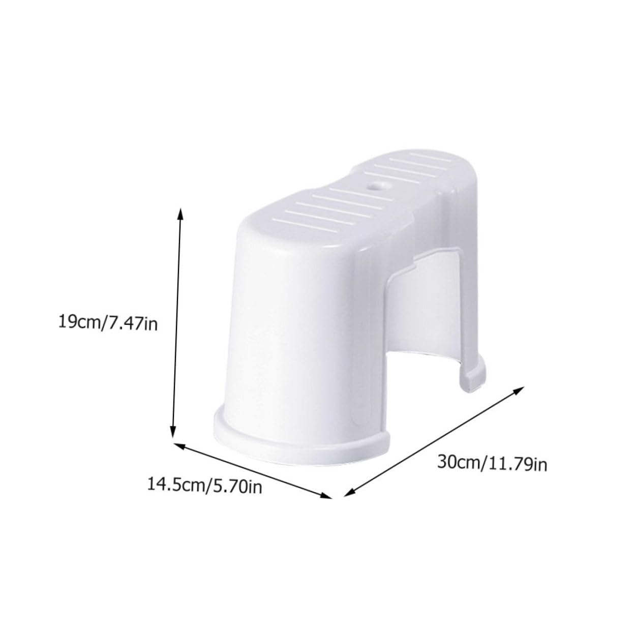 NOLITOY 2Pcs Lightweight Plastic Toilet Stool Slip Household Footstools for Bathroom Use Design for Stepping and Comfort for All Ages